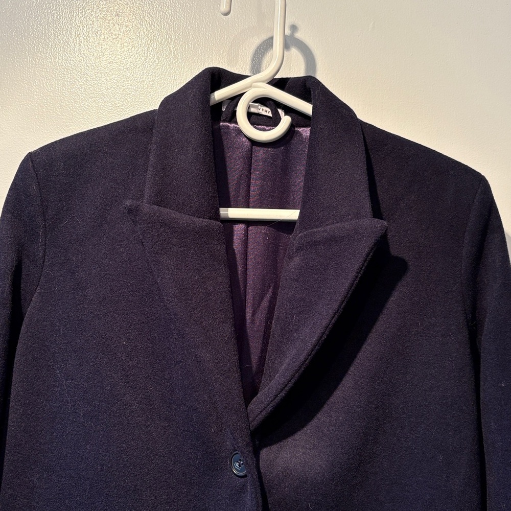 Emerson Fry James Navy Wool Cashmere Blend Blazer S - Picture 6 of 14